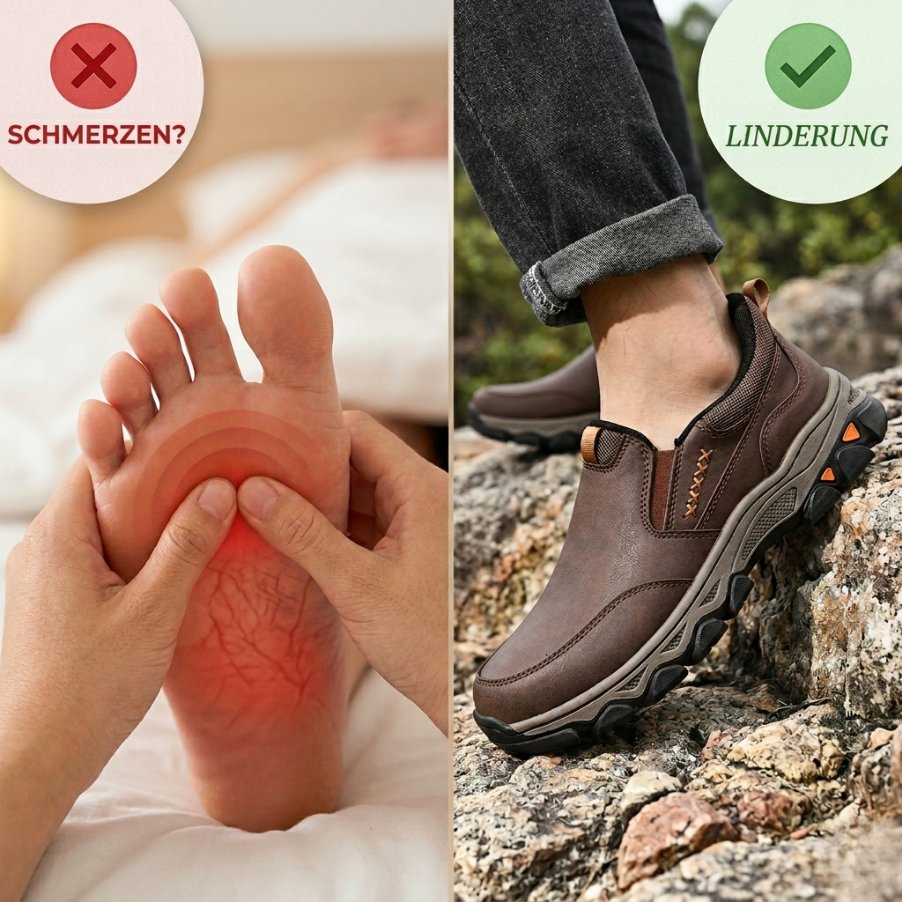 ⏰ Letzter Tag! 45% Rabatt 🔥 Herren Echtleder Outdoor Orthopädische Slipper – Komfort & Stil in Perfektion