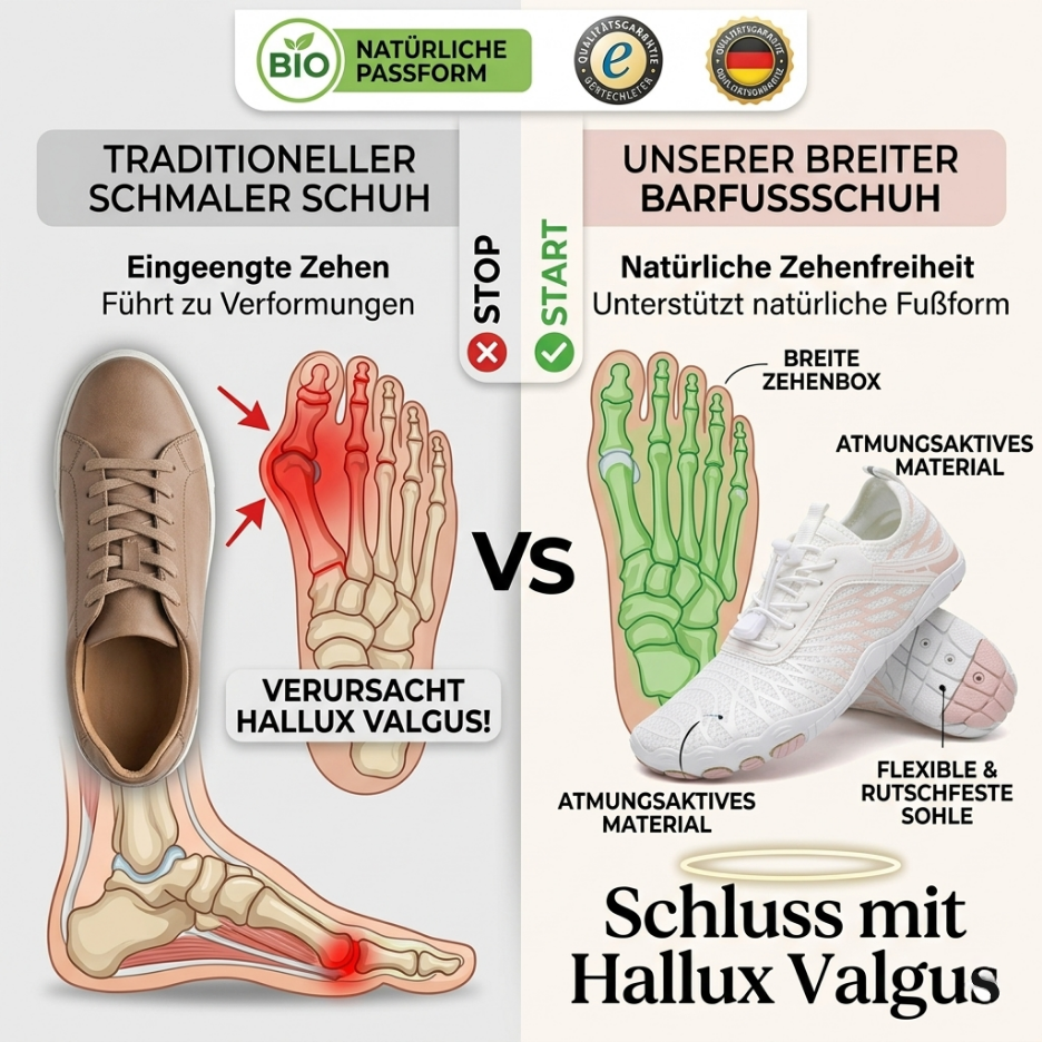 50% OFF! ✨ EarthZen™ Grounding Allround: Erlebe die Freiheit des Barfußlaufens – Mit integrierter Erdungs-Technologie