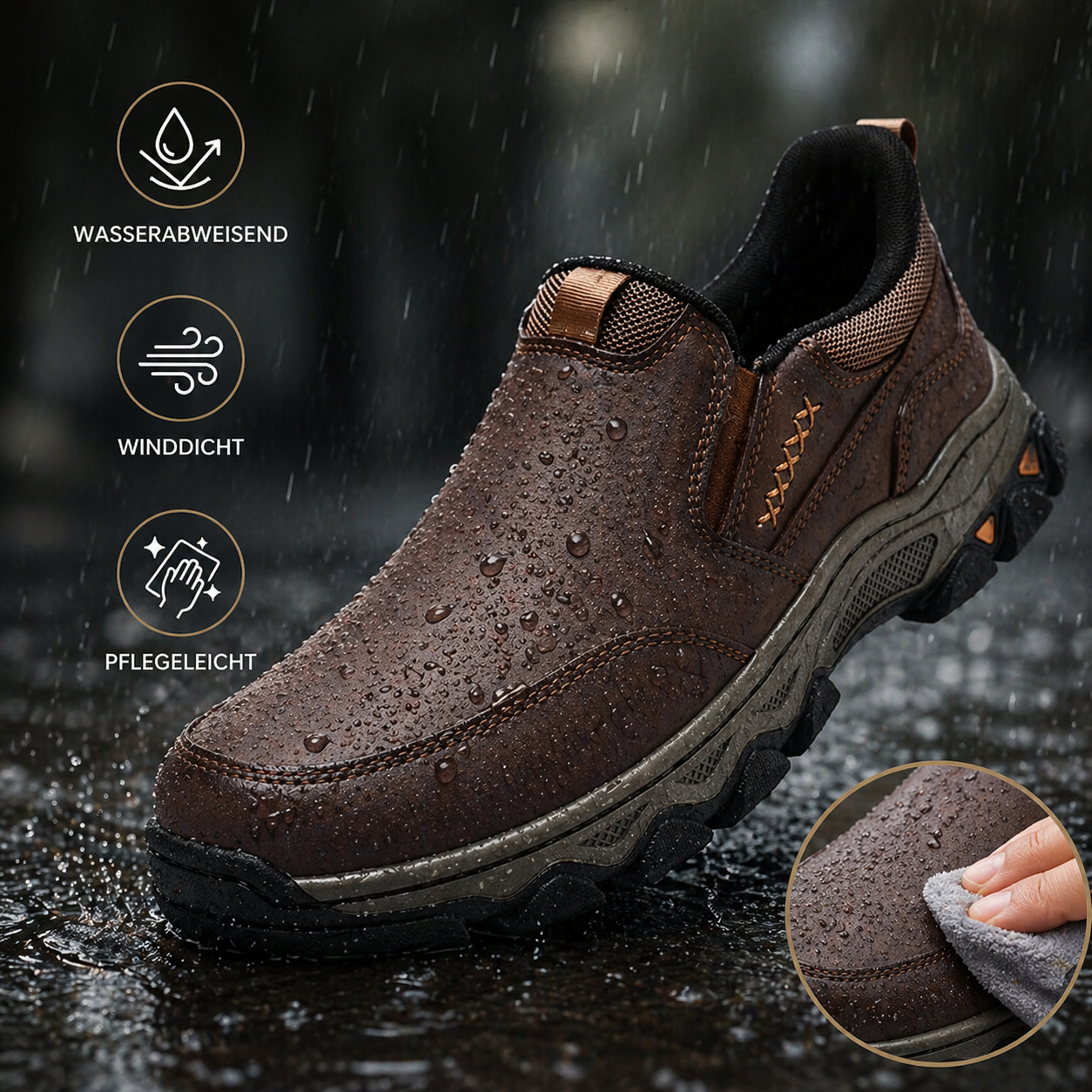 ⏰ Letzter Tag! 45% Rabatt 🔥 Herren Echtleder Outdoor Orthopädische Slipper – Komfort & Stil in Perfektion