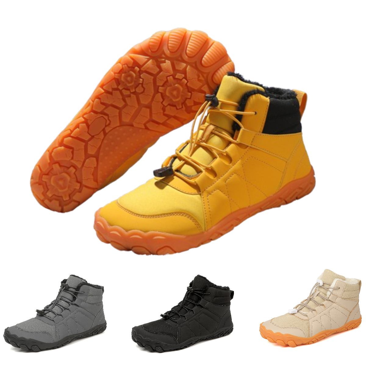 WarmStep- Non-slip & Carbon Fiber Waterproof Winter Barefoot Shoes (Unisex)