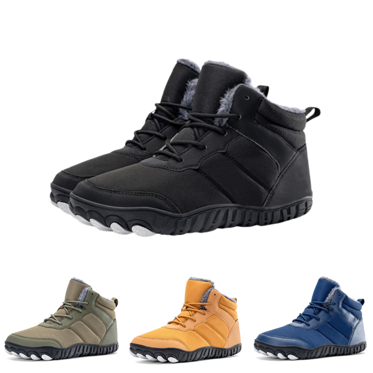 SnugStride - Non-slip & Carbon Fiber Waterproof Winter Barefoot Shoes (Unisex)