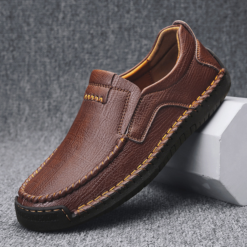 ⏰Promotion - 50% OFF🔥 Leather Loafers – Slip-On, Orthopedic Arch Support
