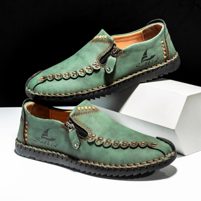 [Copy](⏰LAST DAY - 50% OFF🛒)Men's Premium Handmade Leather Boots with Wide Toe Box Enhanced Arch Support Durable Non Slip Sole and All Day Comfort for Work and Casual Wear