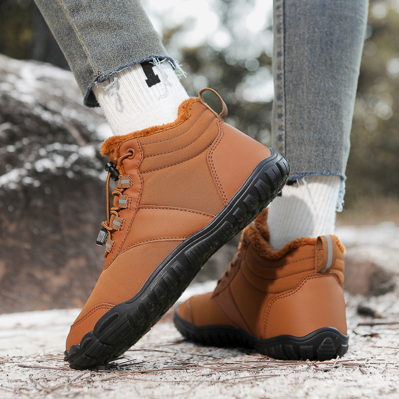 ❄️FrostLuxe- Non-slip & Carbon Fiber Waterproof Winter Barefoot Shoes (Unisex)