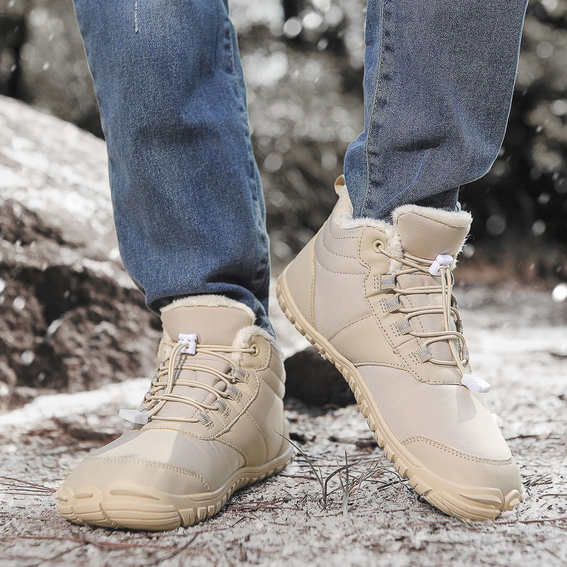 ❄️FrostLuxe- Non-slip & Carbon Fiber Waterproof Winter Barefoot Shoes (Unisex)