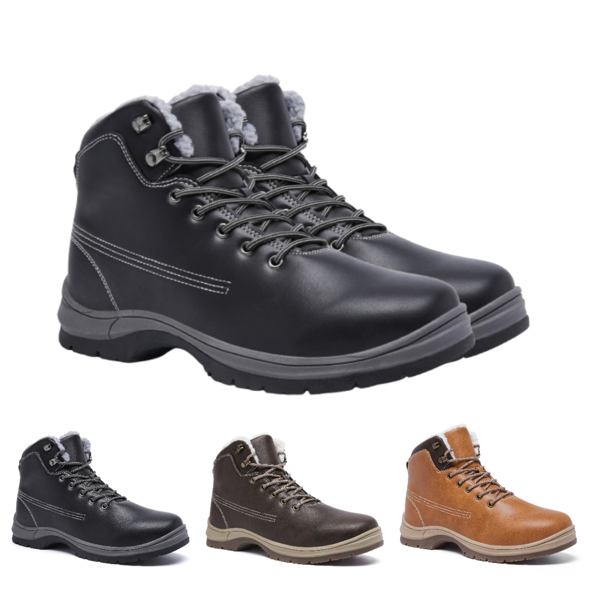 👞NoirNoble - Non-slip & Waterproof Warm Winter Cotton Boots (Unisex)