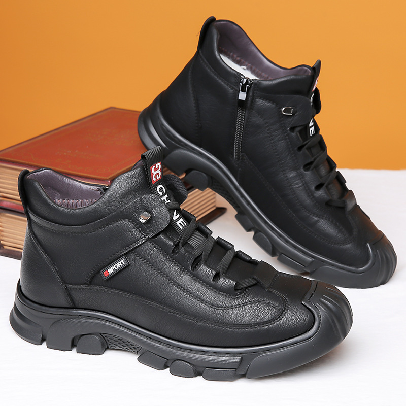 ❄️ArcticWalk Men's Winter Boots - Fur Lined, Waterproof Snow Hiking Shoes for Extreme Warmth & Comfort