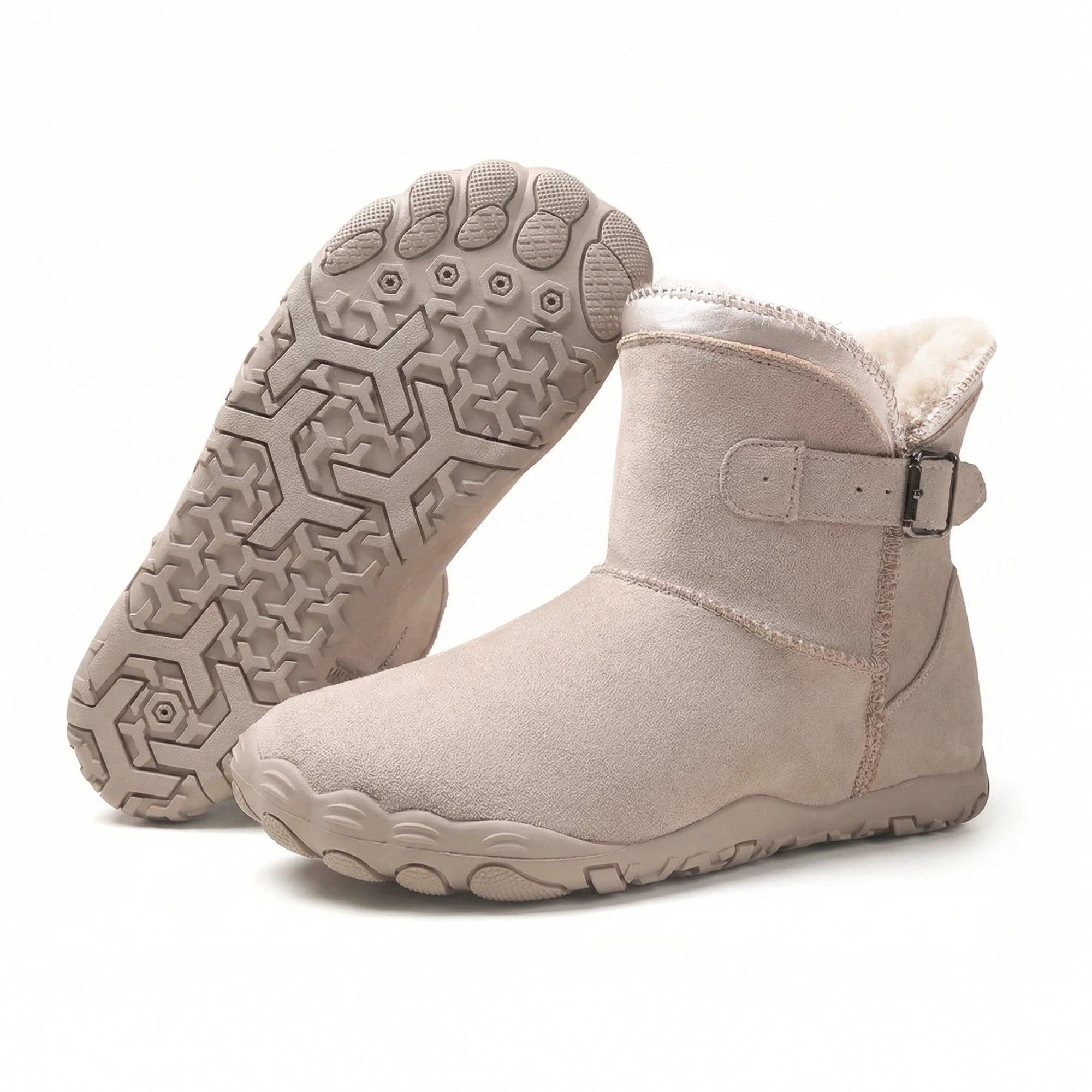 ❄️50% RABATT - Snug Boot | Rutschfeste & Wasserdichte Barfuß-Winterstiefel mit orthopädischer Fußgewölbestütze (Unisex)