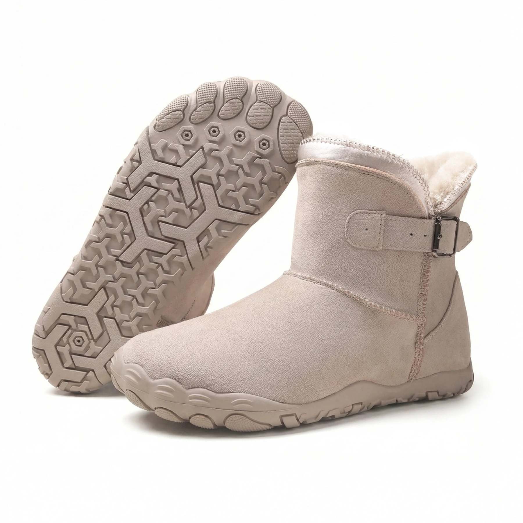 ❄️50% RABATT - Snug Boot | Rutschfeste & Wasserdichte Barfuß-Winterstiefel mit orthopädischer Fußgewölbestütze (Unisex)