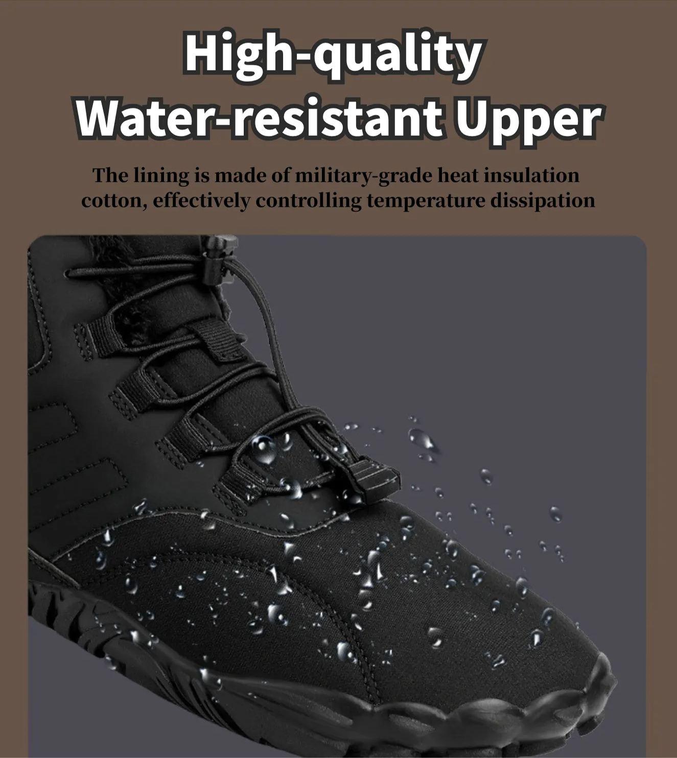 Kasdava - Non-slip & Waterproof Winter Grounding Barefoot Shoes (Unisex)