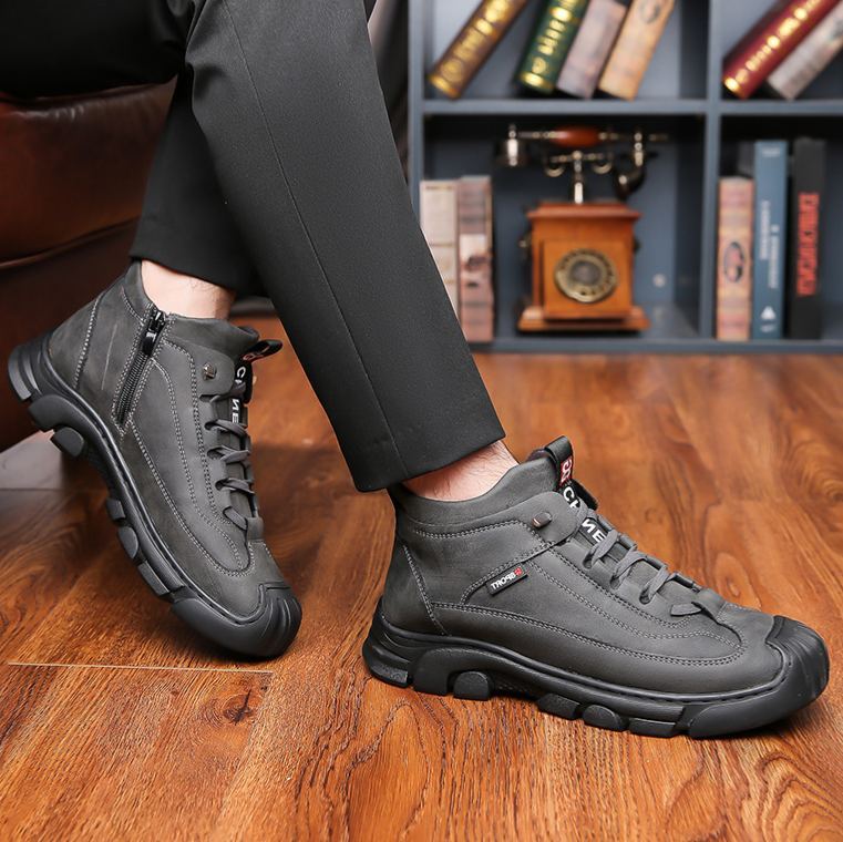 ❄️ArcticWalk Men's Winter Boots - Fur Lined, Waterproof Snow Hiking Shoes for Extreme Warmth & Comfort