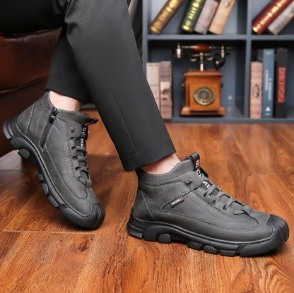 ❄️ArcticWalk Men's Winter Boots - Fur Lined, Waterproof Snow Hiking Shoes for Extreme Warmth & Comfort