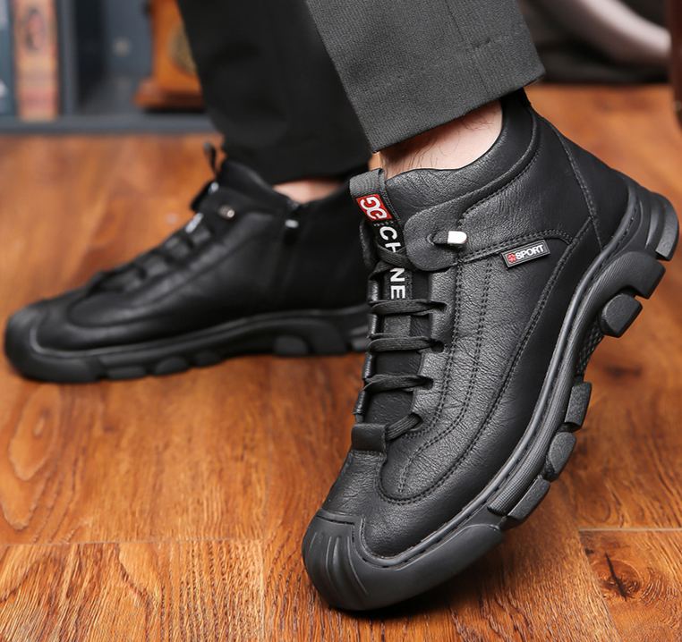 ❄️ArcticWalk Men's Winter Boots - Fur Lined, Waterproof Snow Hiking Shoes for Extreme Warmth & Comfort