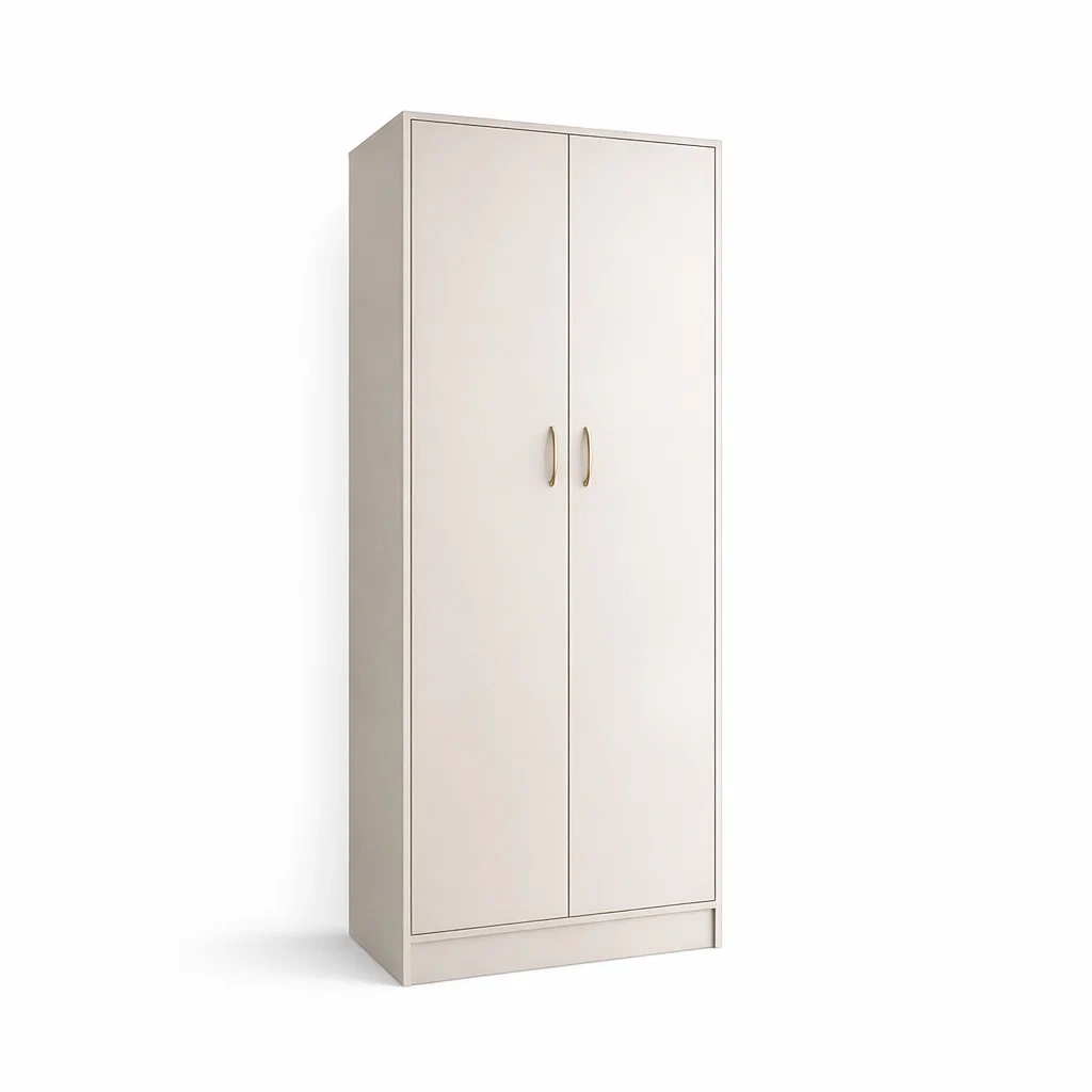 Wardrobe Rectangle MDF White-CHICROOMZ