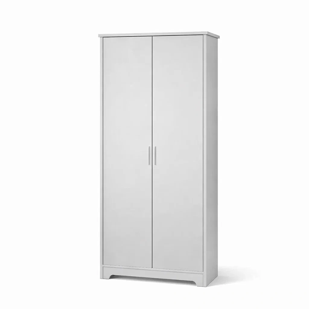 Wardrobe White MDF Two-Door-CHICROOMZ