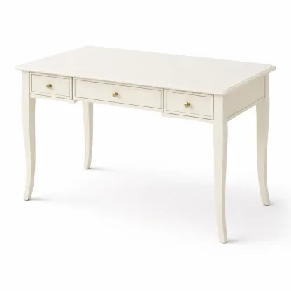 Writing Desk Wooden with MDF Top White 120 x 60 x 75 cm-CHICROOMZ