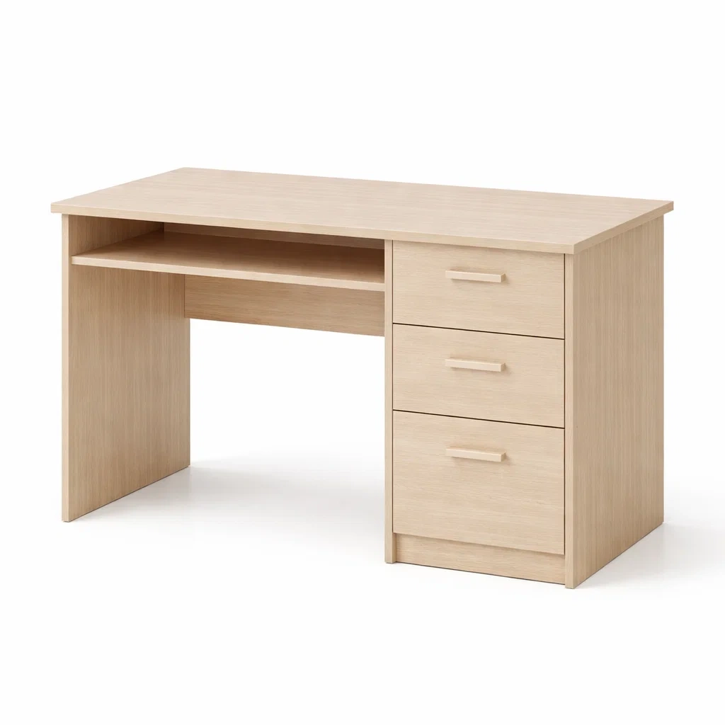 Writing Desk Rectangular Particle Board with Drawers Oak 120 cm x 50 cm x 75 cm-CHICROOMZ