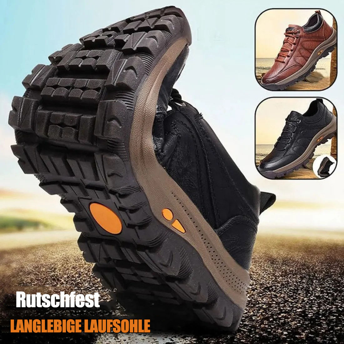 (🔥BLACK FRIDAY SALE – 70 % RABATT)Wasserdichte, bequeme, leichte orthopädische Wanderschuhe für Herren mit Fußgewölbeunterstützung