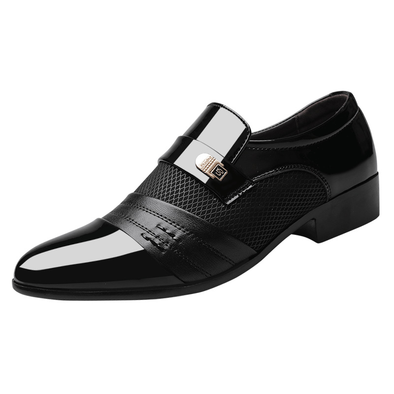 2025 Frühjahr Neue Business Patchwork Lederschuhe