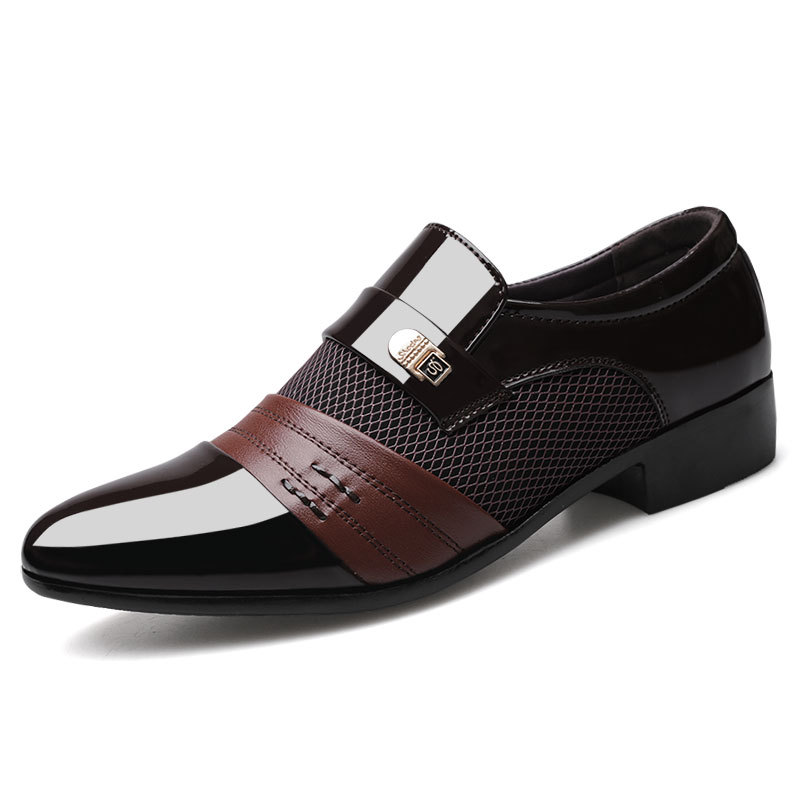 2025 Frühjahr Neue Business Patchwork Lederschuhe