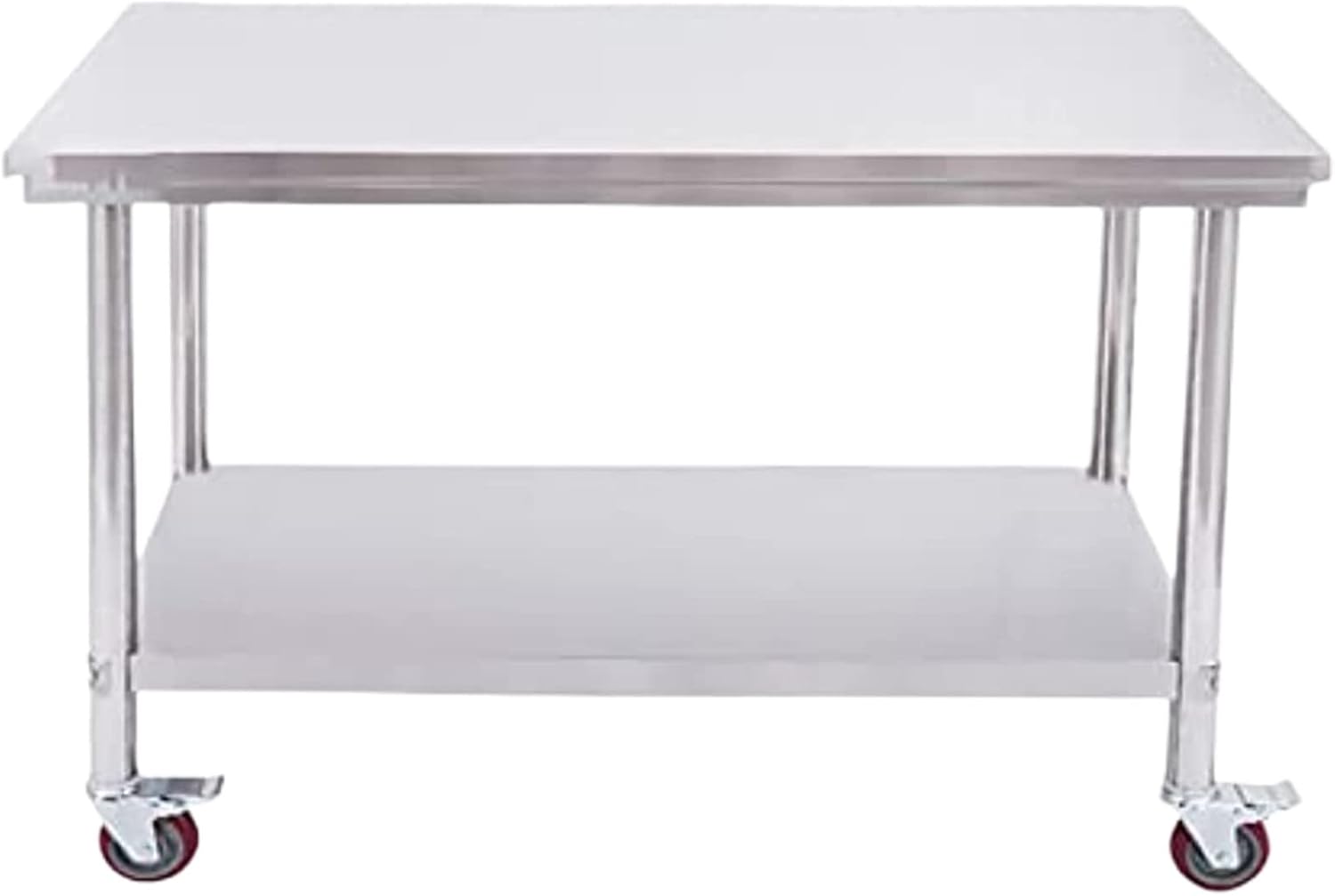 Chariot de Service pour Barbecue d’Extérieur Argenté 58,4 cm (23'' × 23'' × 31''), Table pour Four à Pizza et Cuisine en Plein Air-Luxemybase