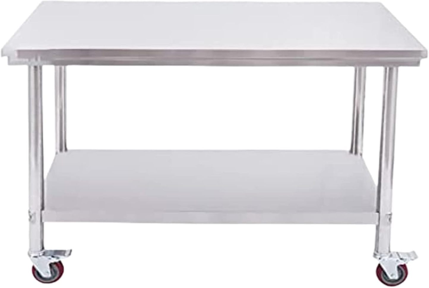 Chariot de Service pour Barbecue d’Extérieur Argenté 31'' × 23'' × 31'', Table pour Four à Pizza et Cuisine Extérieure Portable-Luxemybase