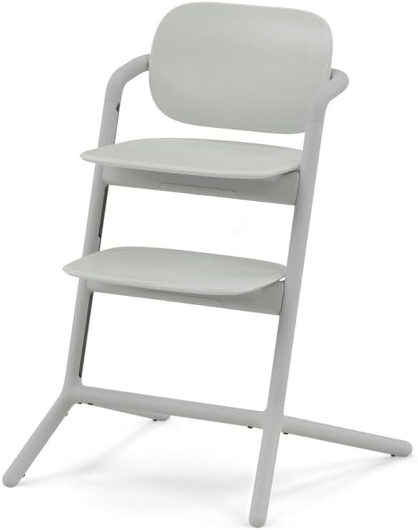 CYBEX Gold LEMO Chaise Haute Évolutive Suede Grey en Aluminium et Plastique, 56 x 54,5 x 81,5 cm, Utilisable de 3 à 99 Ans, Portable-Luxemybase