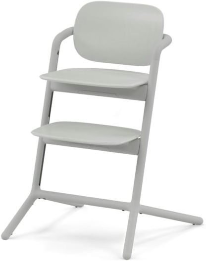 CYBEX Gold LEMO Chaise Haute Évolutive Suede Grey en Aluminium et Plastique, 56 x 54,5 x 81,5 cm, Utilisable de 3 à 99 Ans, Portable-Luxemybase