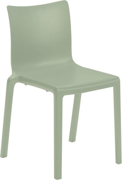 Générique Lot de 4 chaises Yuna vert jade en polypropylène pour usage intérieur et extérieur, 49 x 47 x 81 cm-Luxemybase