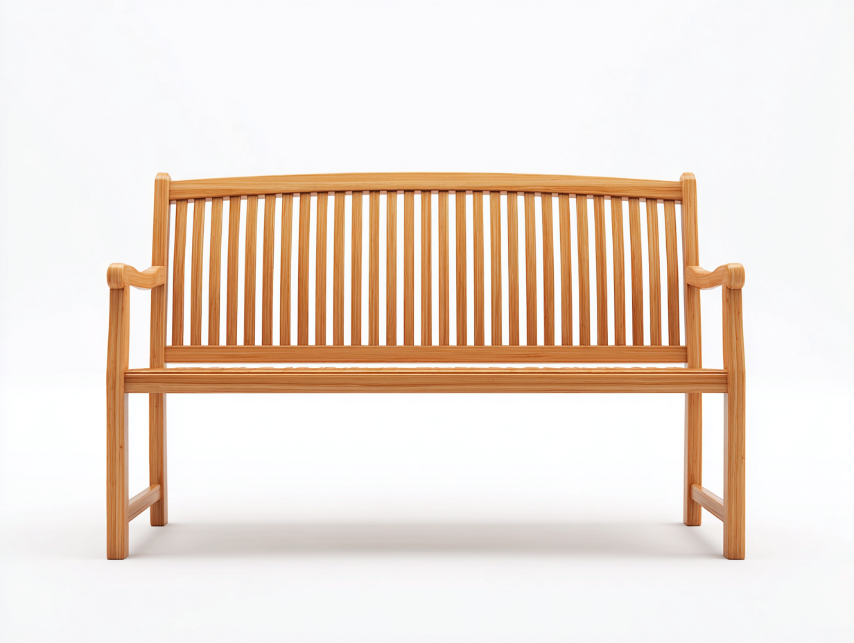 Banc de jardin en bois 160x55x90 cm - marron - style classique pour extérieur-Luxemybase