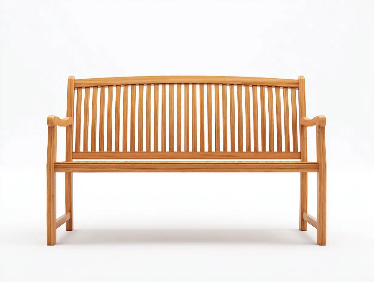 Banc de jardin en bois 160x55x90 cm - marron - style classique pour extérieur-Luxemybase