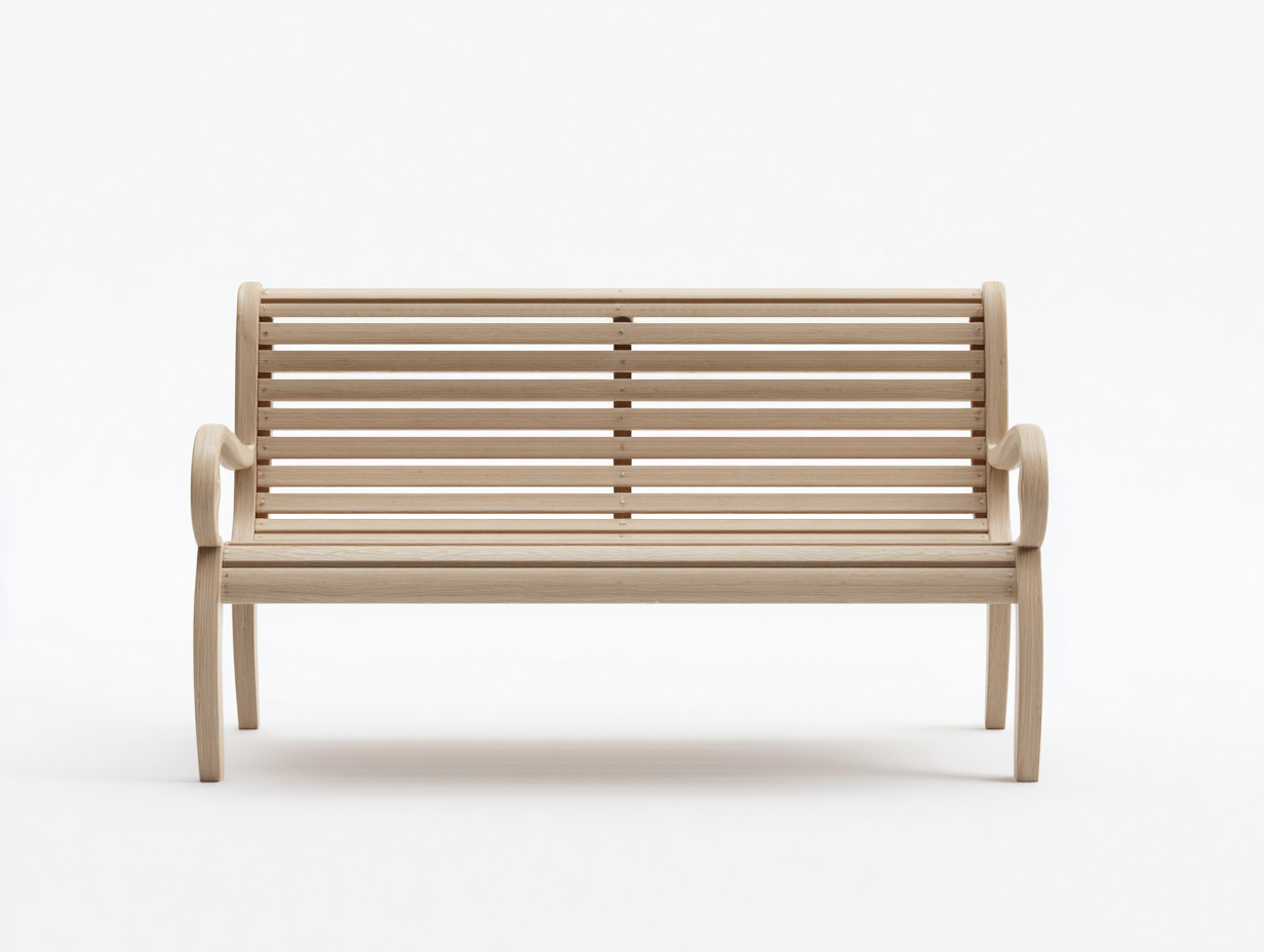 Banc de jardin en bois 160x60x85 cm - naturel - style moderne pour extérieur-Luxemybase