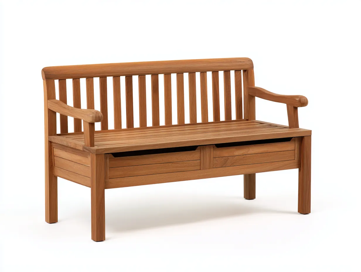 Banc de jardin en bois 140x60x90 cm - Bois naturel - Design classique pour extérieur-Luxemybase