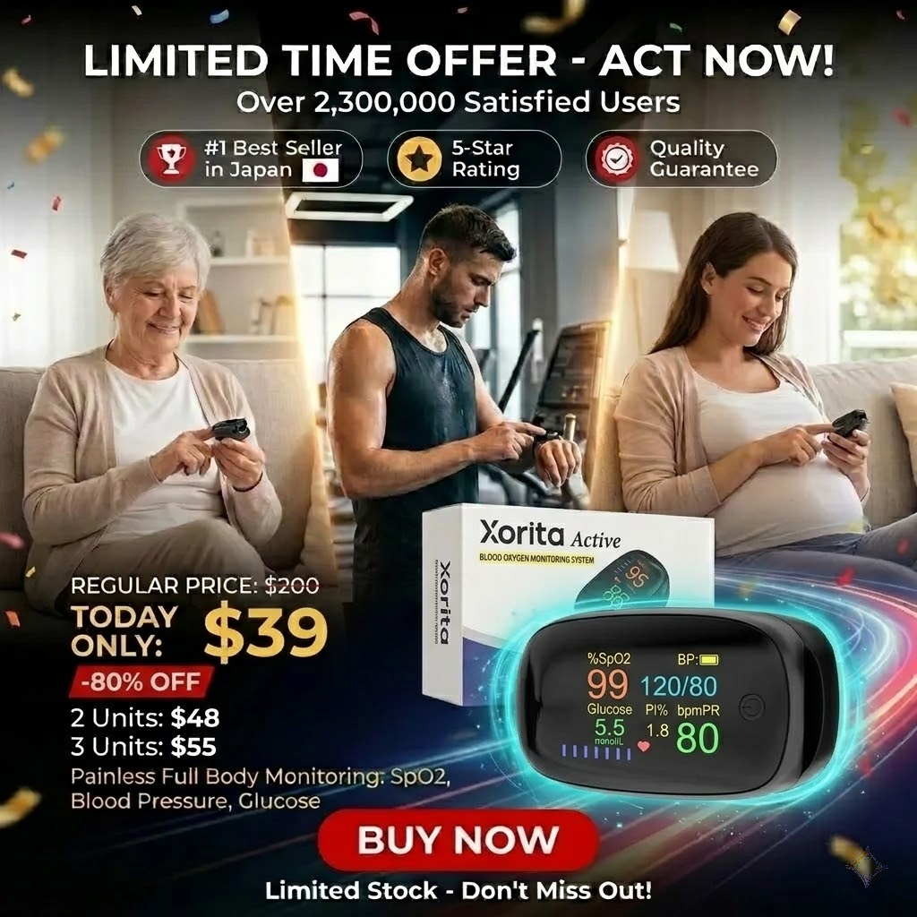 [99% Accuracy] Finger-Clip Pulse Oximeter, The All-In-One Health Monitor That Fits on Your Thumb., 3 Vital Signs. 1 Simple Clip. 5 Seconds Flat!
