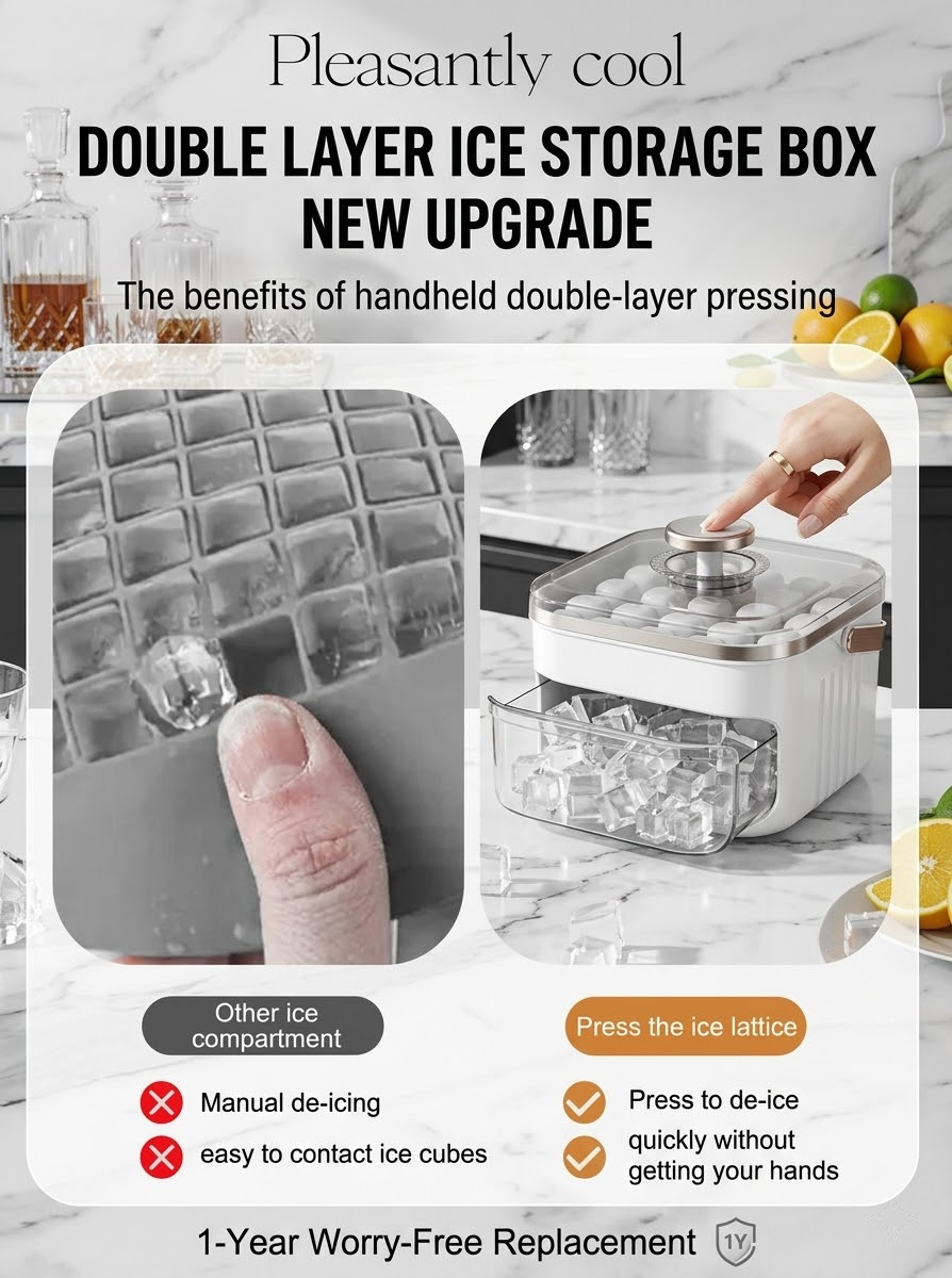 [Lazy Man's Artifact] Large Capacity Ice Maker That Doesn't Dirt Your Hands