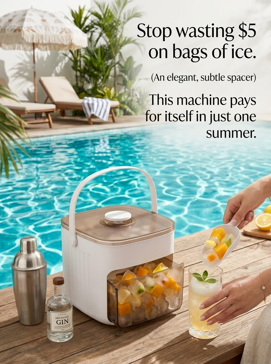 [Lazy Man's Artifact] Large Capacity Ice Maker That Doesn't Dirt Your Hands