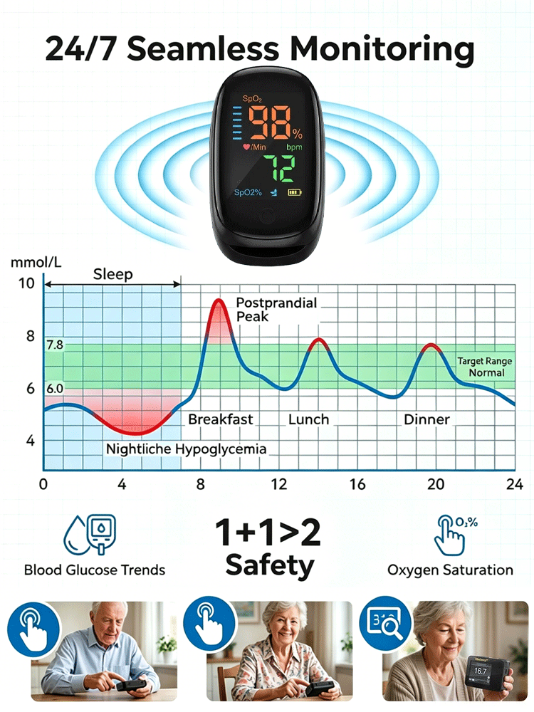 [99% Accuracy] Finger-Clip Pulse Oximeter