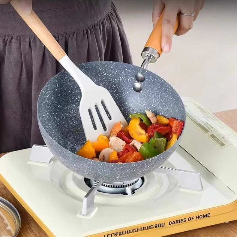 Extra thick wheat stone omelette pan for kitchen use