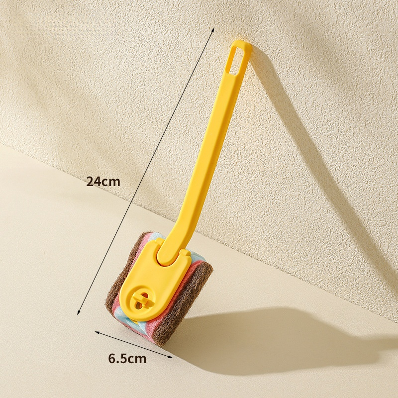 Brosse à vaisselle multifonction à long manche, outil de nettoyage de cuisine