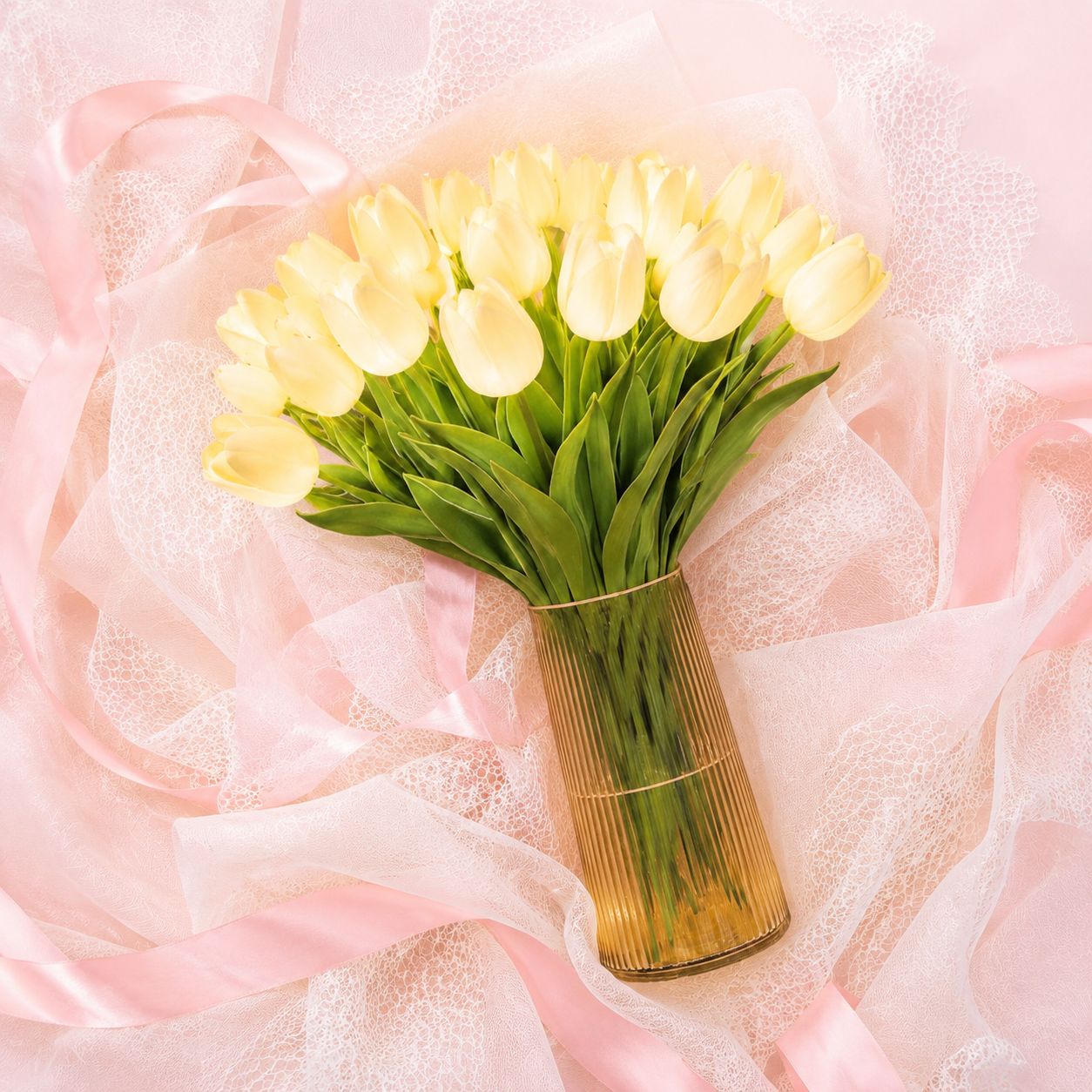 Elegant tulip LED lamp for bedroom decoration
