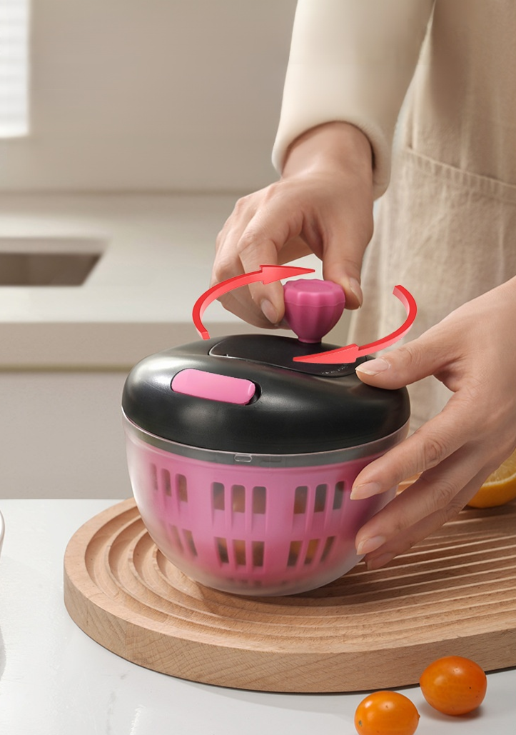 Durable plastic vegetable drainer for kitchen