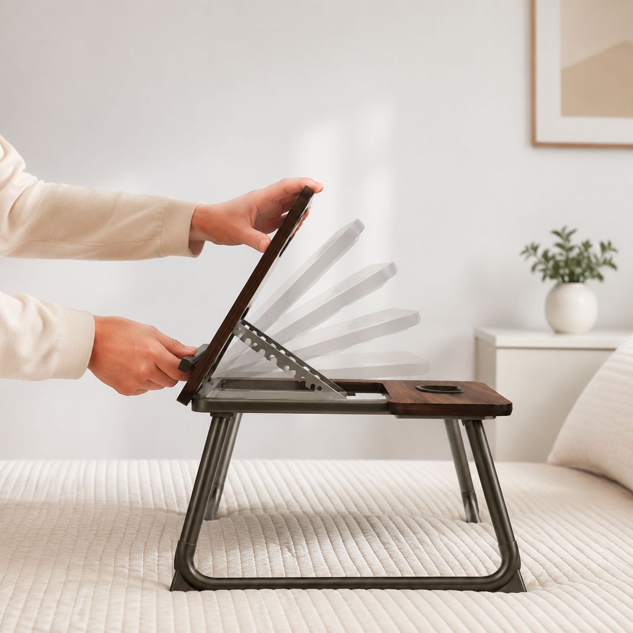 Portable Liftable Folding Table Bed Study Table Dormitory Computer Table Children's Desk