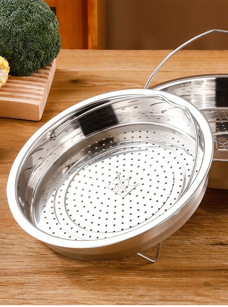 Dishwasher safe stainless steel steamer tray