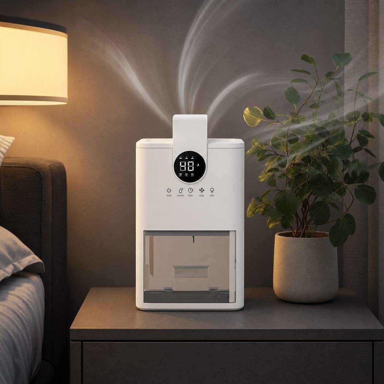 Portable dehumidifier for home use