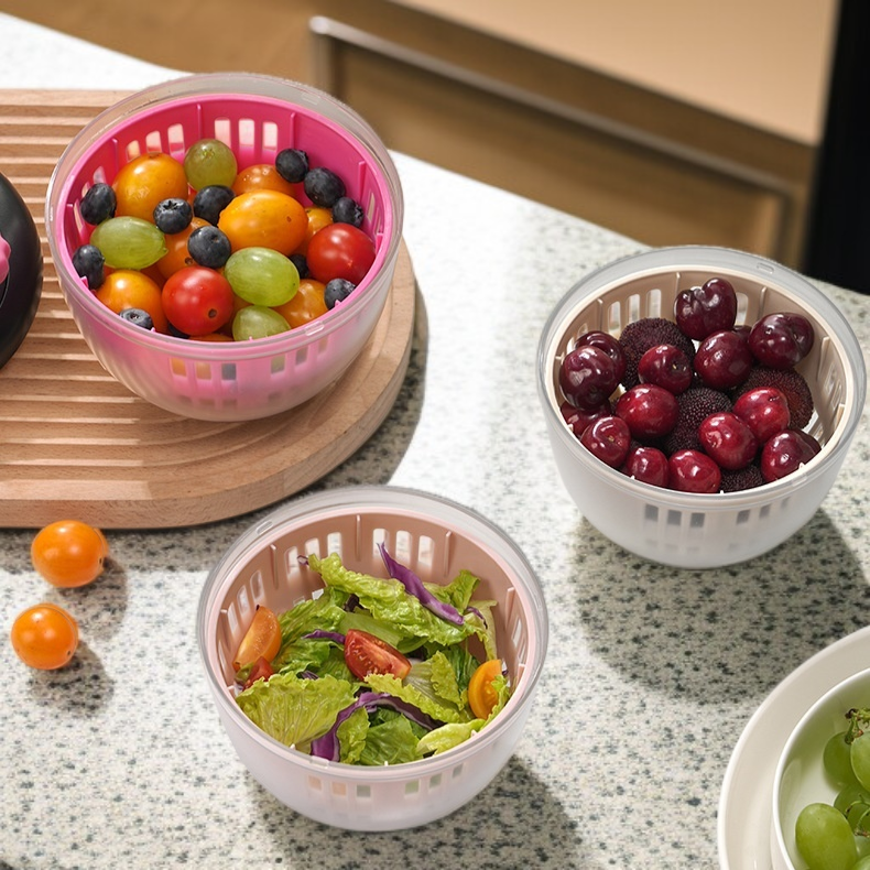 Manual Drainer Vegetable Drainer Vegetable Drainer Fruit Salad Drainer Fruit and Vegetable Drainer