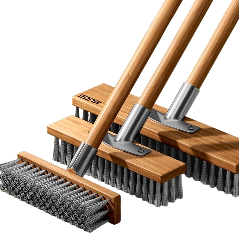 Efficient floor cleaning tool with sturdy bristles