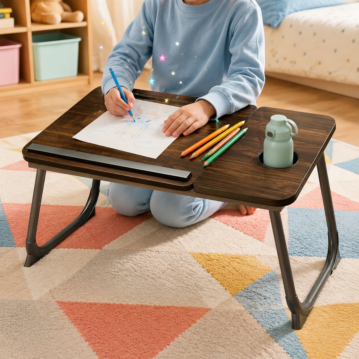 Portable Liftable Folding Table Bed Study Table Dormitory Computer Table Children's Desk