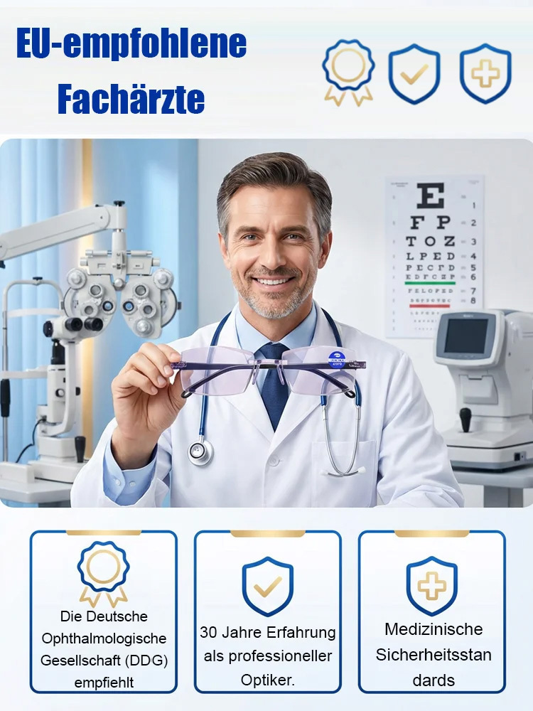 【Sehkraft zurück auf 20 Jahre】Intelligente Fokusveränderung Komfortable Lesebrille