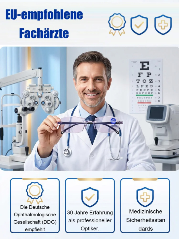 【Sehkraft zurück auf 20 Jahre】Intelligente Fokusveränderung Komfortable Lesebrille