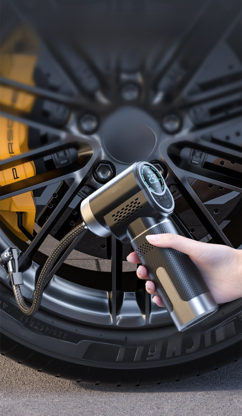 Kabelloser Reifenfüller für Auto und Fahrrad